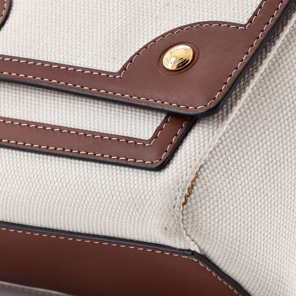 Note Crossbody Bag Canvas with Leather Medium