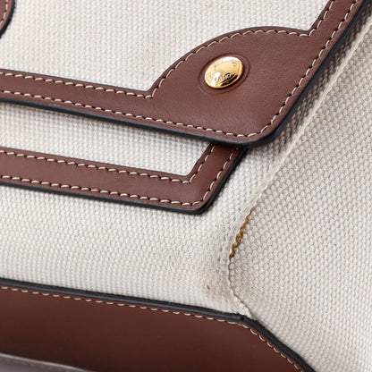 Note Crossbody Bag Canvas with Leather Medium