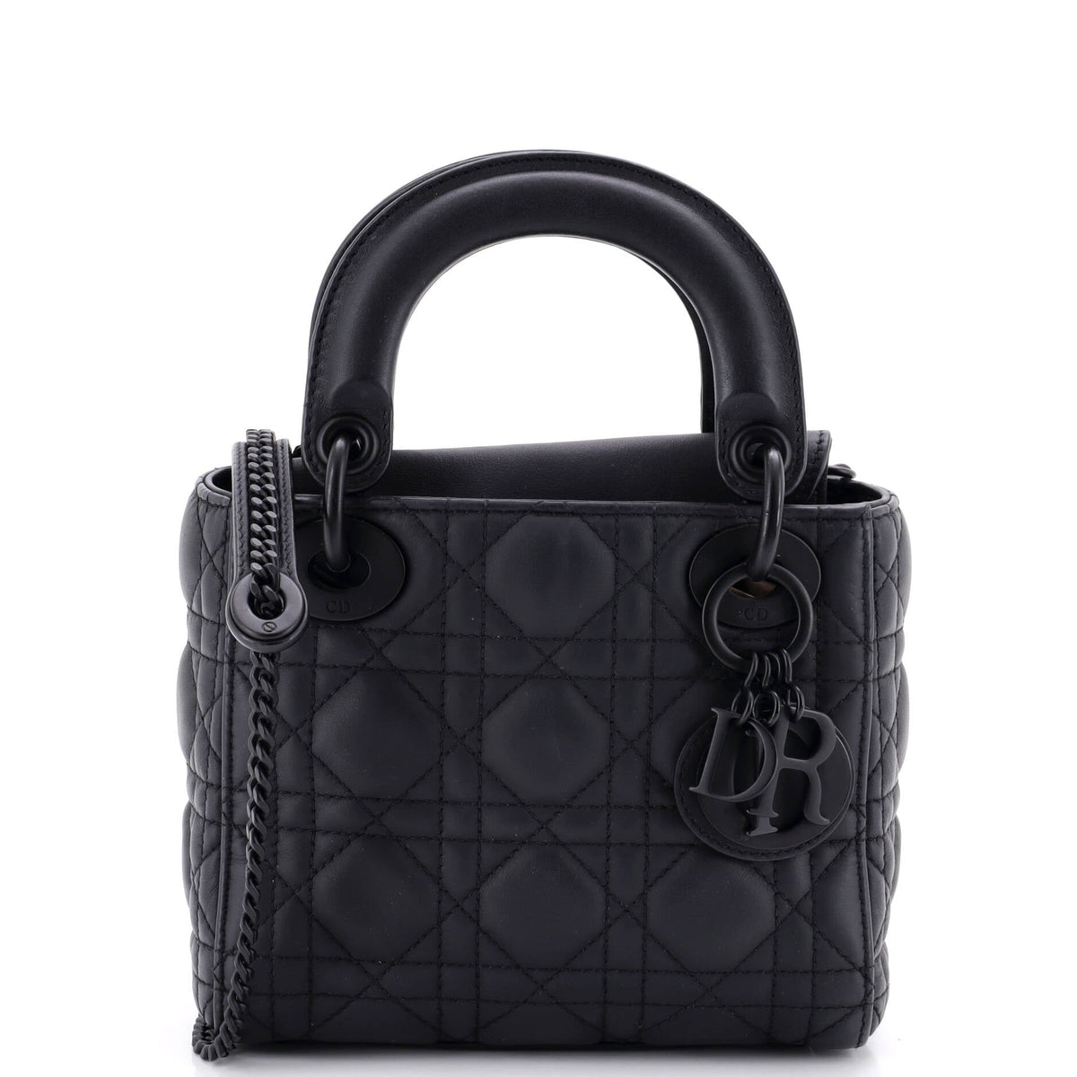 Ultra Matte Lady Dior Chain Bag Cannage Quilt Calfskin Mini