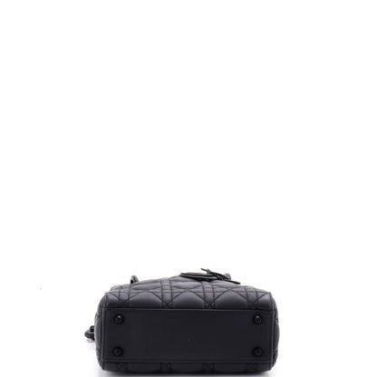 Ultra Matte Lady Dior Chain Bag Cannage Quilt Calfskin Mini
