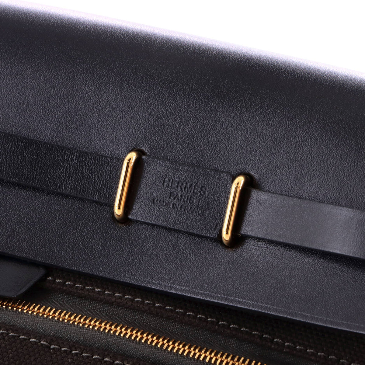 Herbag Zip Toile and Leather 20