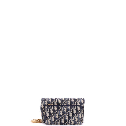 Saddle Chain Wallet Oblique Canvas