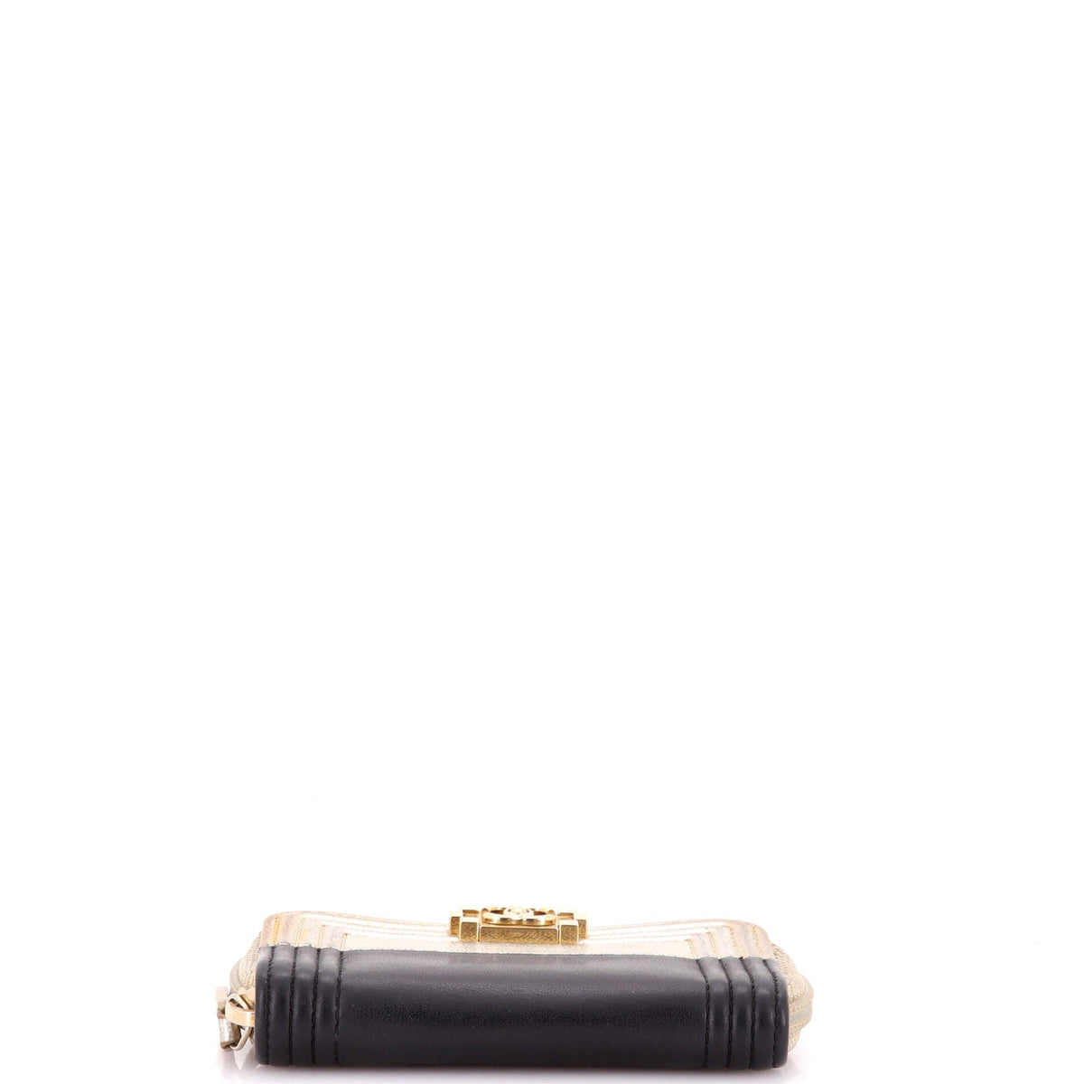 Compact Boy Wallet Glazed Iridescent Calfskin