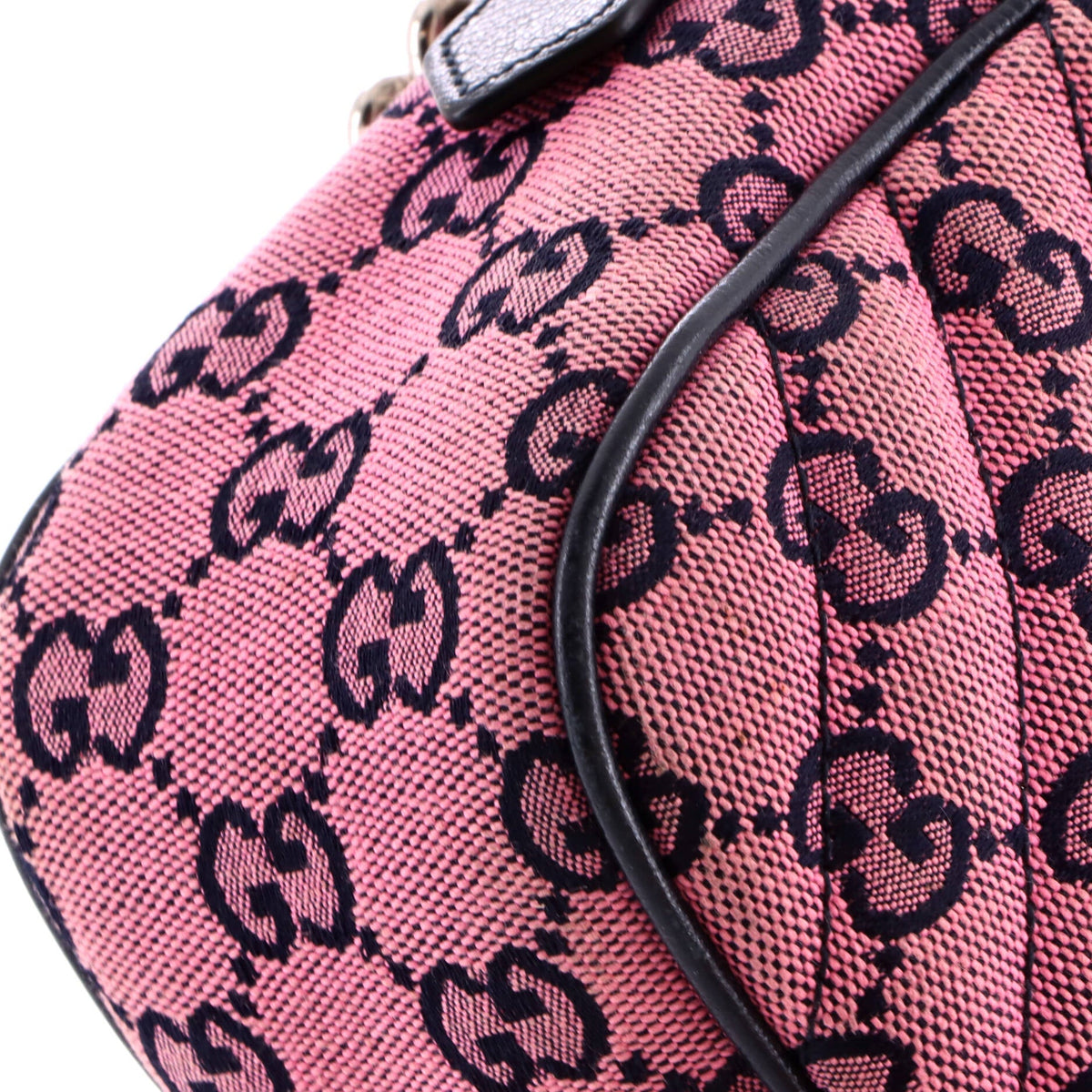 GG Marmont Shoulder Bag Multicolor Diagonal Quilted GG Canvas Small