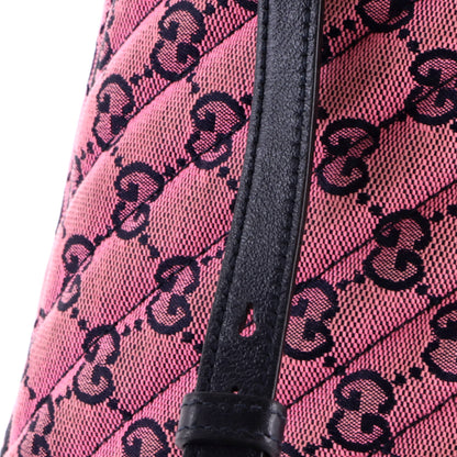 GG Marmont Shoulder Bag Multicolor Diagonal Quilted GG Canvas Small