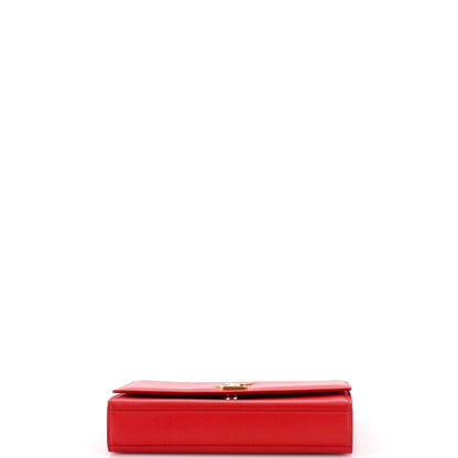 Classic Monogram Crossbody Bag Grainy Leather Medium