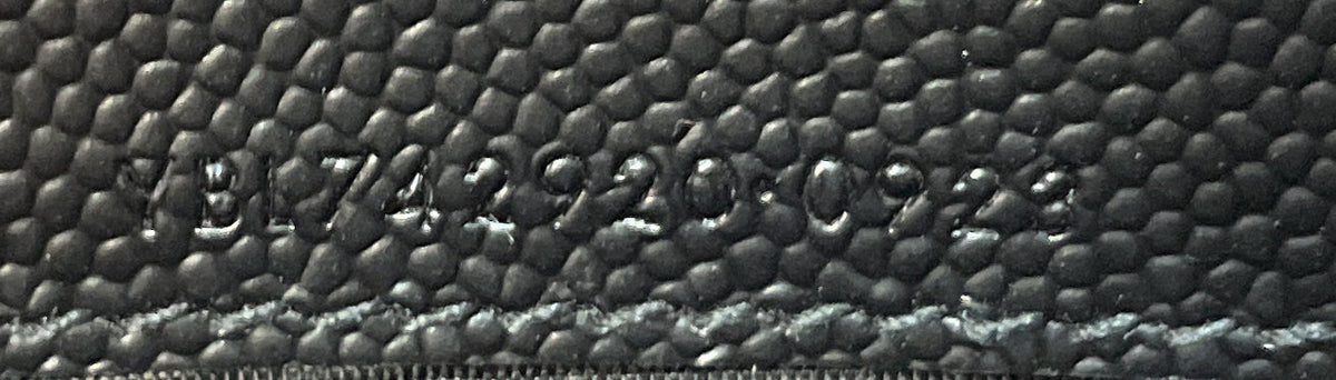 Classic Monogram Wallet on Chain Matelasse Chevron Leather Small