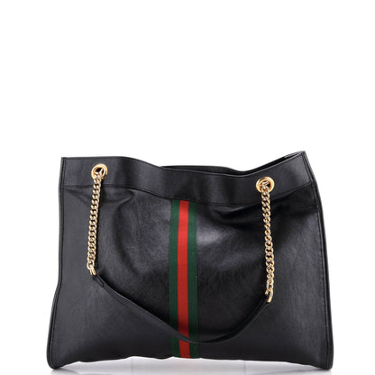 Rajah Chain Tote Leather Large