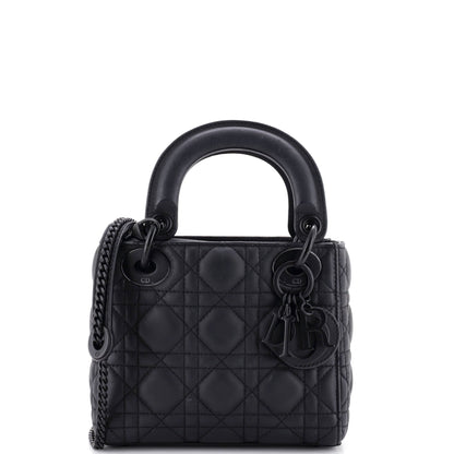 Ultra Matte Lady Dior Chain Bag Cannage Quilt Calfskin Mini