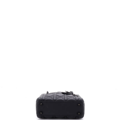 Ultra Matte Lady Dior Chain Bag Cannage Quilt Calfskin Mini