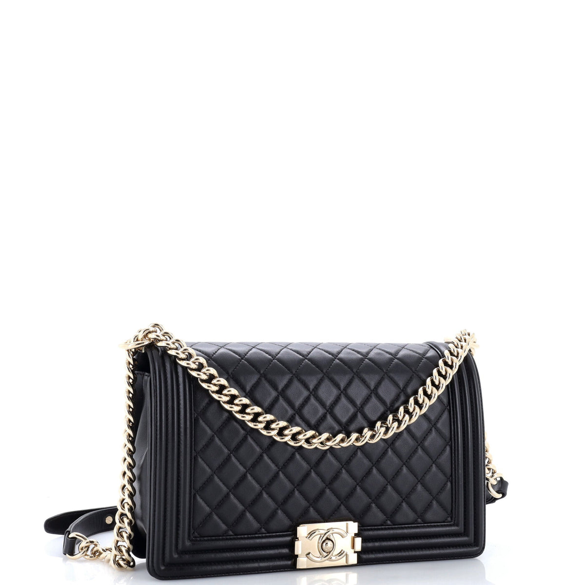 Boy Flap Bag Quilted Lambskin New Medium