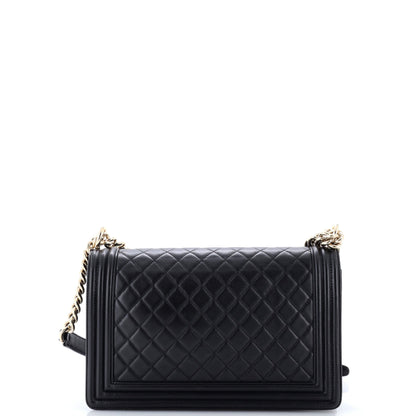 Boy Flap Bag Quilted Lambskin New Medium