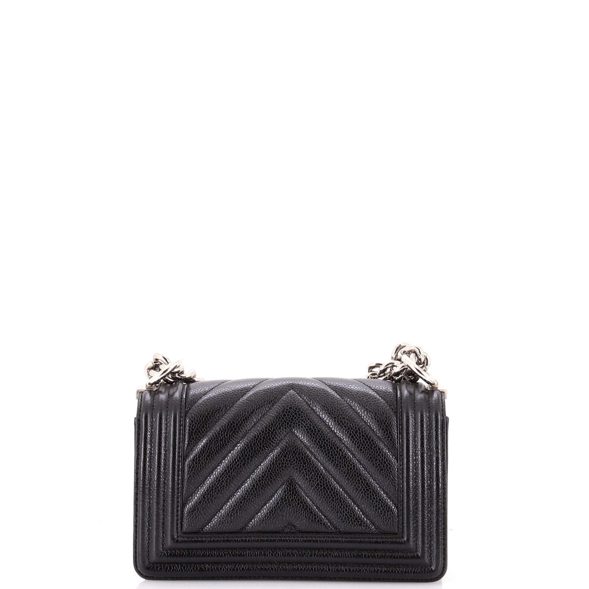 Boy Flap Bag Chevron Caviar Small