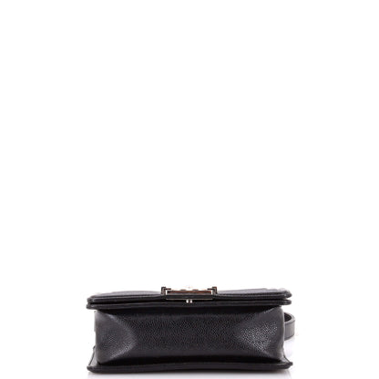 Boy Flap Bag Chevron Caviar Small