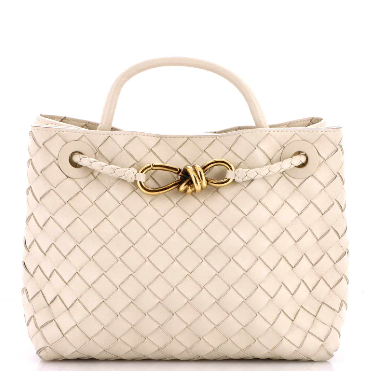 Andiamo Top Handle Bag Intrecciato Nappa Small