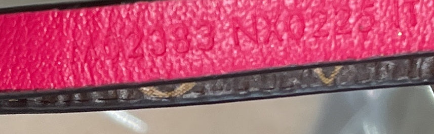 Elephant Bag Charm Leather with Monogram Canvas