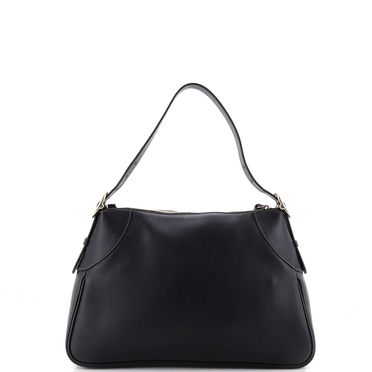 Emblem Shoulder Bag Leather Medium