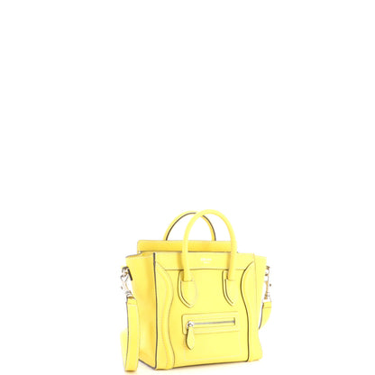 Luggage Bag Grainy Leather Nano