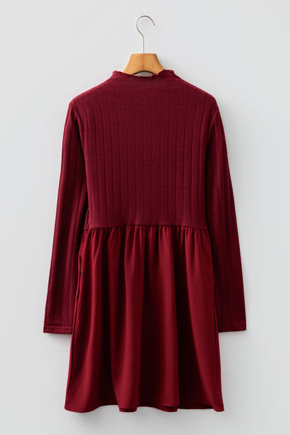 Threaded Pear Beajena Long Sleeve Mini Dress