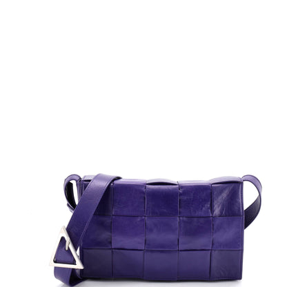 Cassette Crossbody Bag Maxi Intrecciato Leather Small