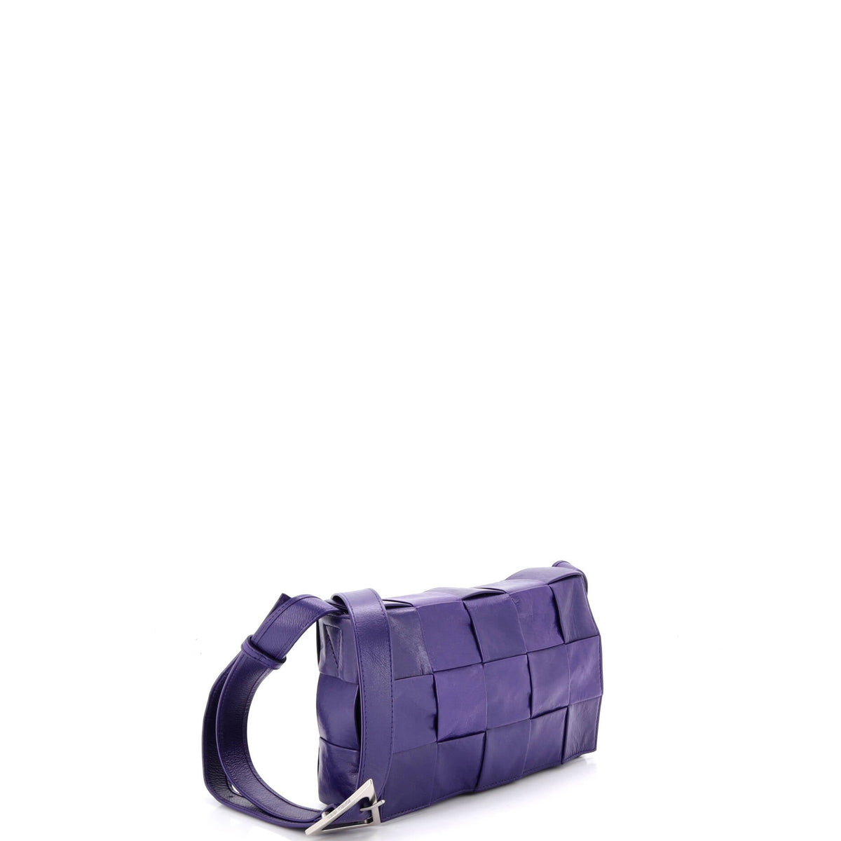 Cassette Crossbody Bag Maxi Intrecciato Leather Small