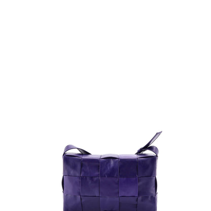 Cassette Crossbody Bag Maxi Intrecciato Leather Small