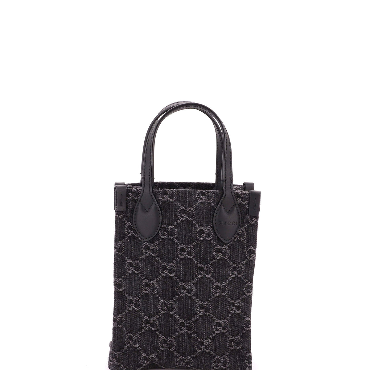 Vertical Tote GG Denim Mini