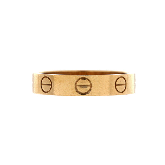 Love Wedding Band Ring 18K Yellow Gold