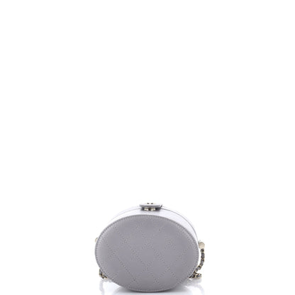 CC Allure Vanity Case with Chain Quilted Lambskin Small