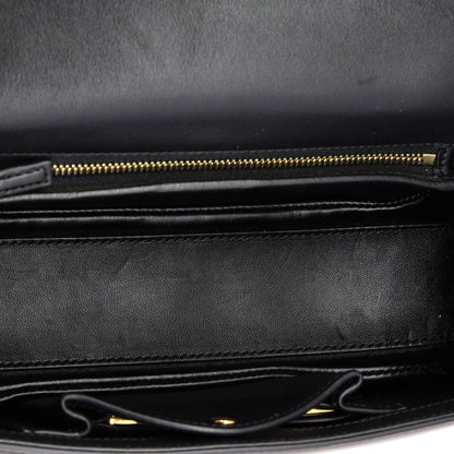 Bamboo Diva Top Handle Bag Polished Leather Medium
