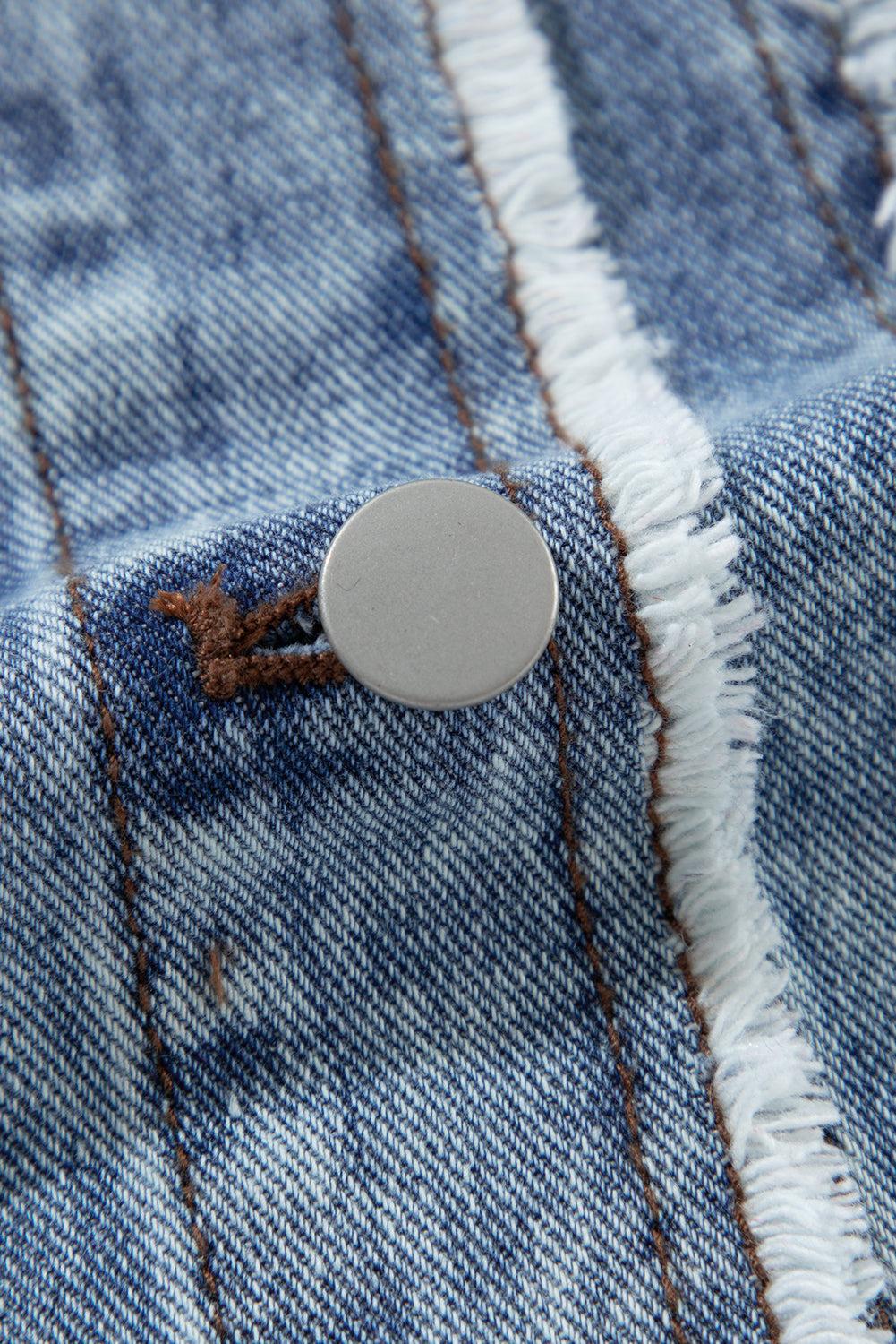 Threaded Pear Olivia Hooded Raw Hem Jacket