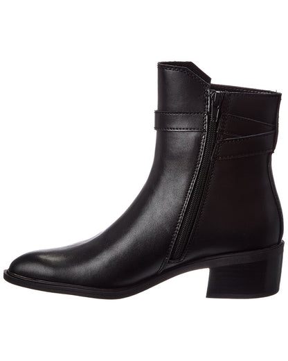 black leather-