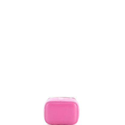 Pearl Crush Vanity Case with Chain Quilted Lambskin Mini