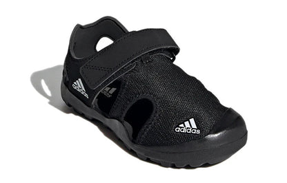 adidas Captain Toey K Hook and Loop Kids' Sandals — Black