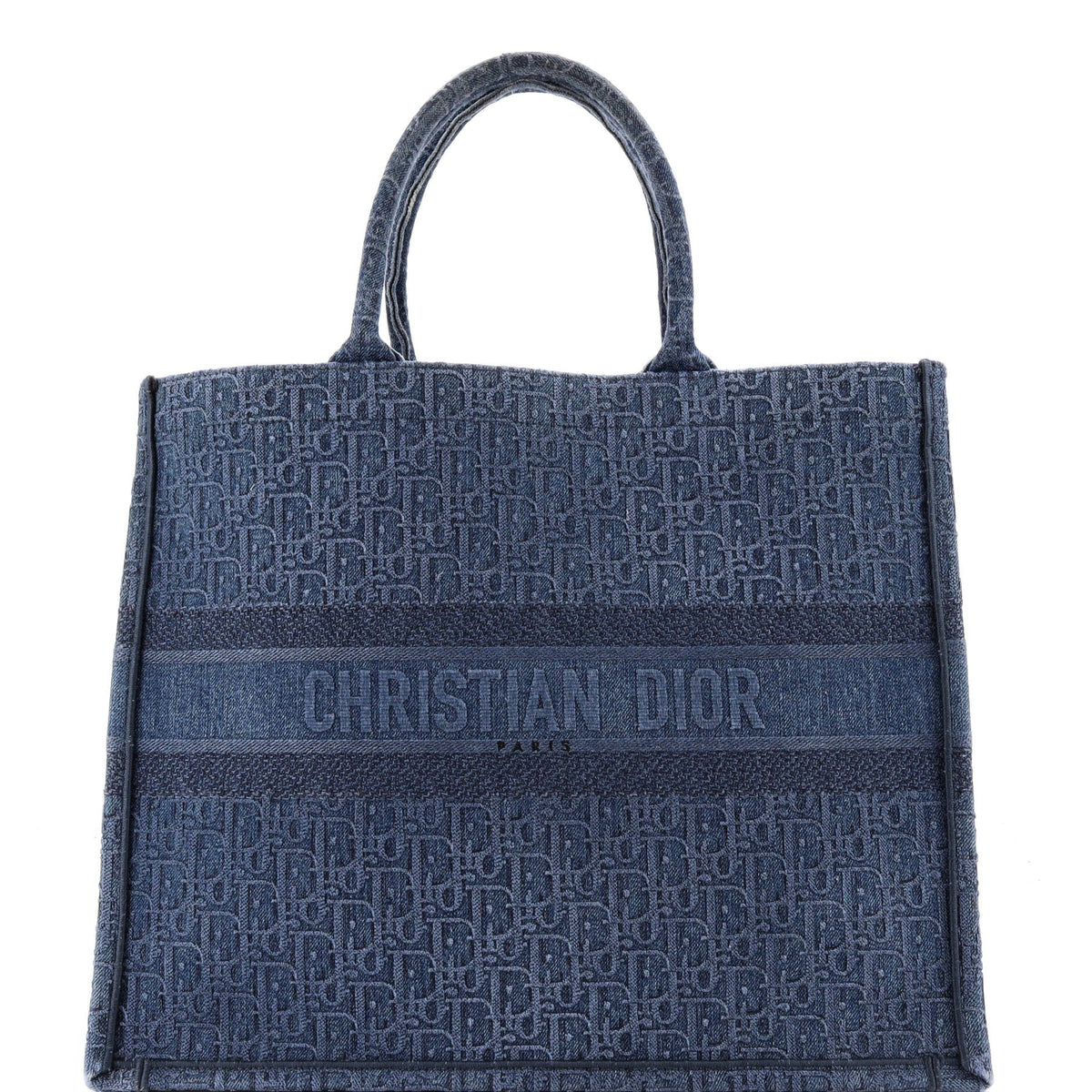 Book Tote Oblique Denim Large