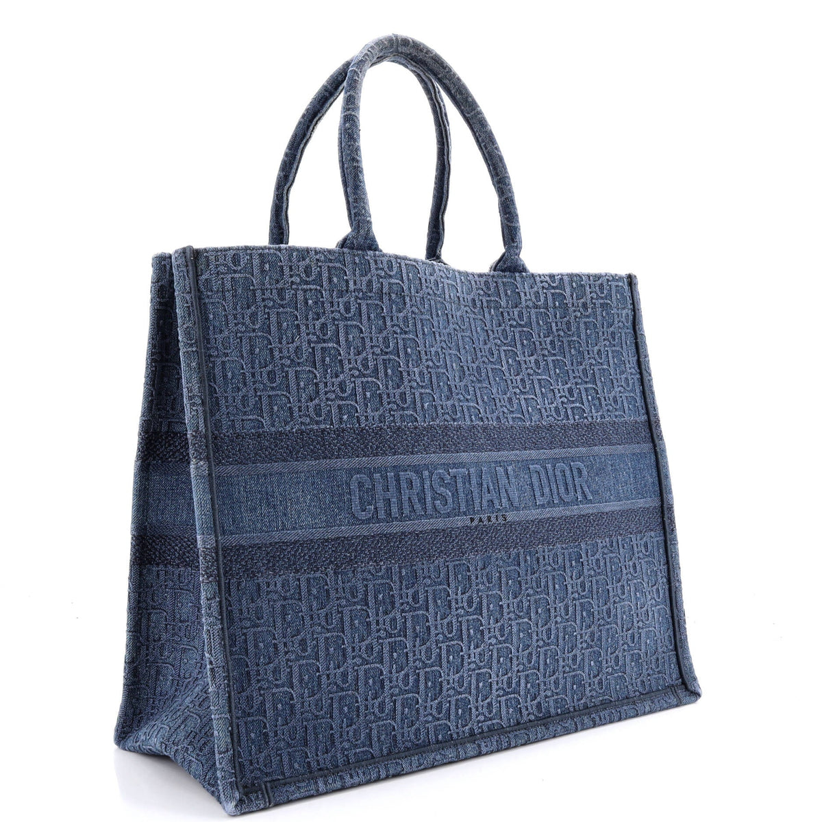 Book Tote Oblique Denim Large