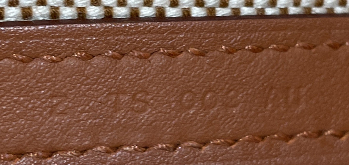 Cabas H en Biais Tote Canvas with Leather 27