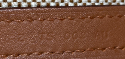 Cabas H en Biais Tote Canvas with Leather 27