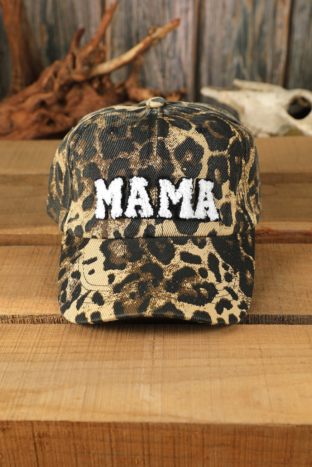 Threaded Pear Leopard MAMA Baseball Cap