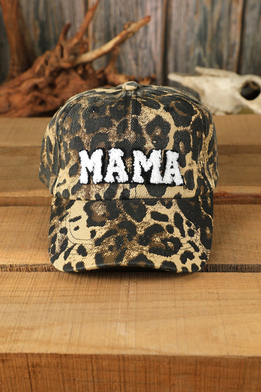 Threaded Pear Leopard MAMA Baseball Cap