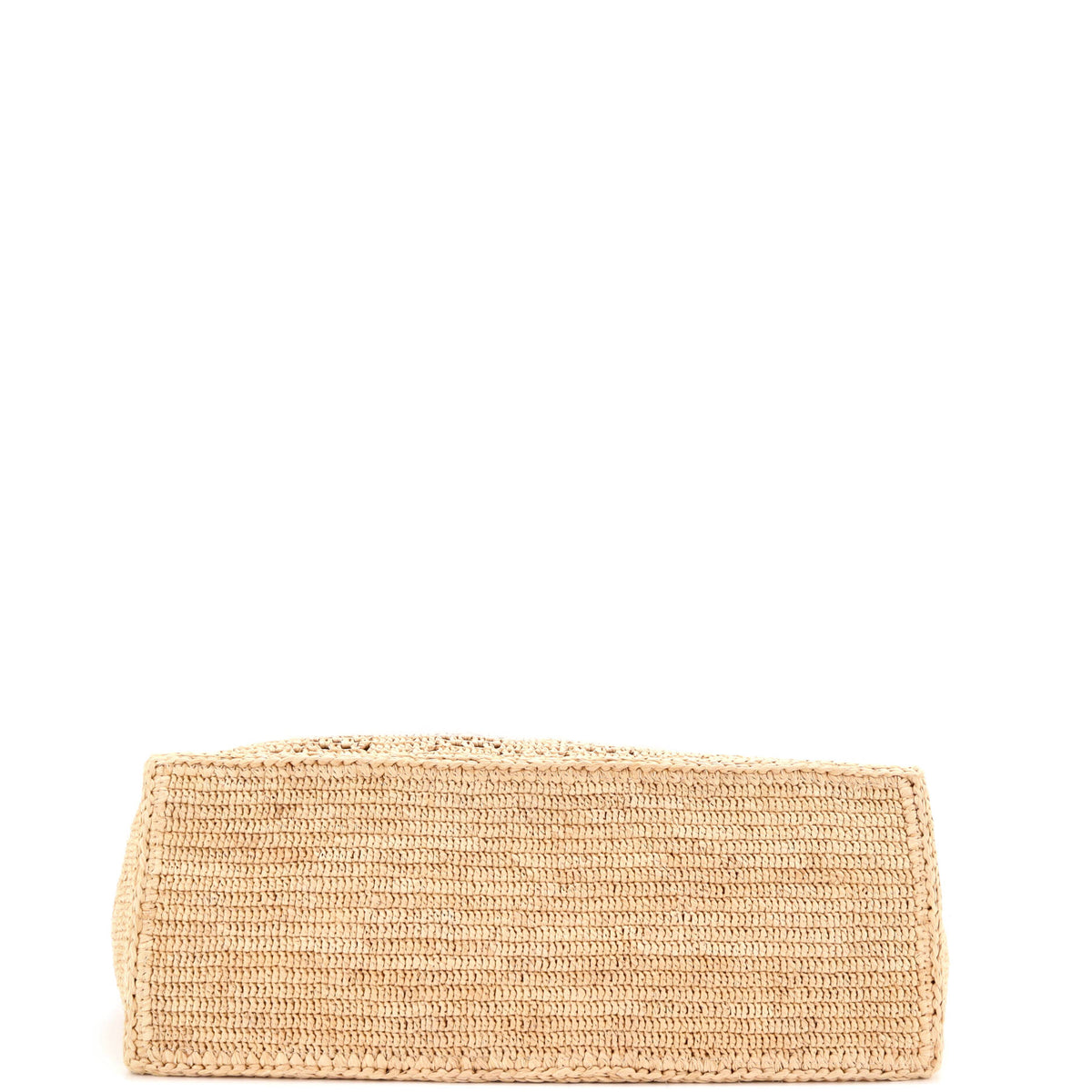 Summer Shopper Tote Embroidered Raffia MM