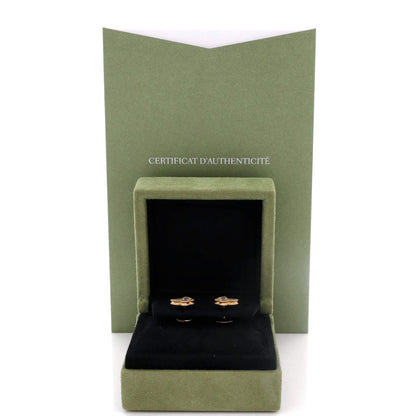 Sweet Alhambra Butterfly Stud Earrings 18K Yellow Gold and Mother of Pearl
