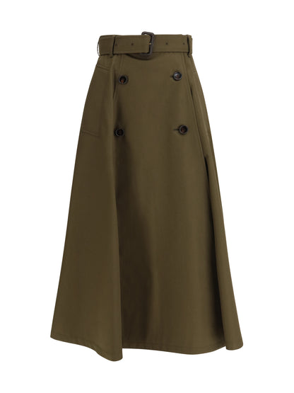 Midi Trench Skirt Juniper
