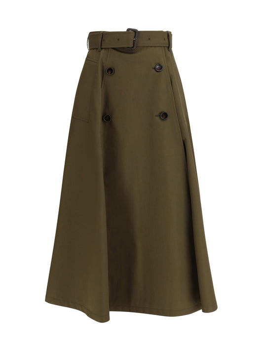 Midi Trench Skirt Juniper