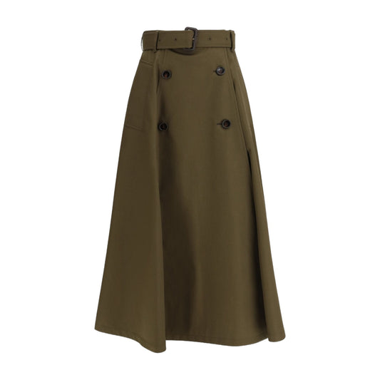 Midi Trench Skirt Juniper