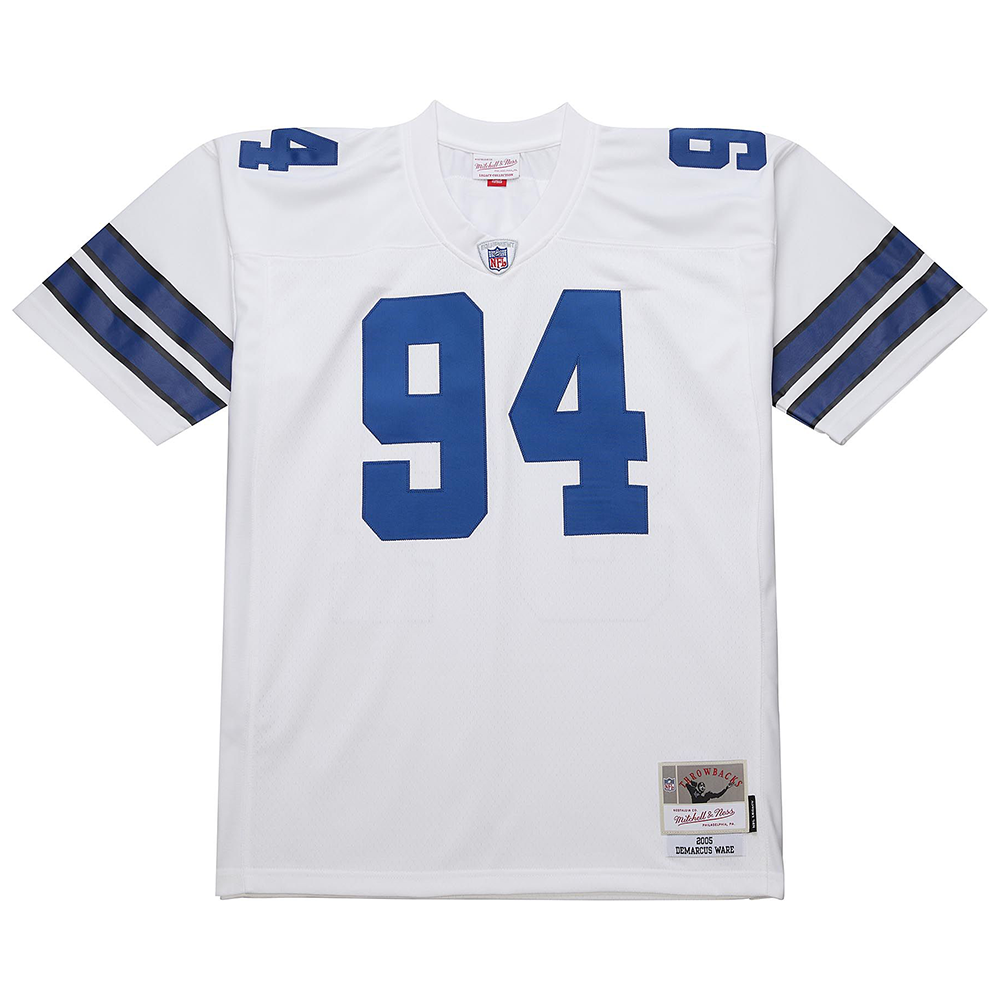 Men's Mitchell & Ness NFL White Jersey Cowboys 2005 Demarcus Ware