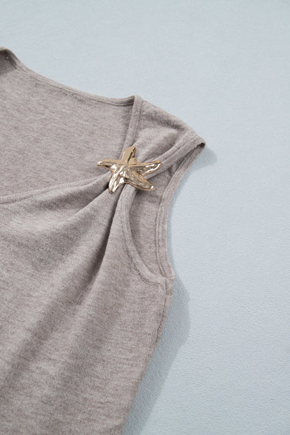 Threaded Pear Clementine Metal Star Detail Sweater