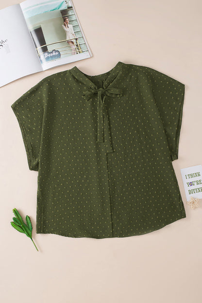 Threaded Pear Kataleya Mock Tied Nape PLUS Top