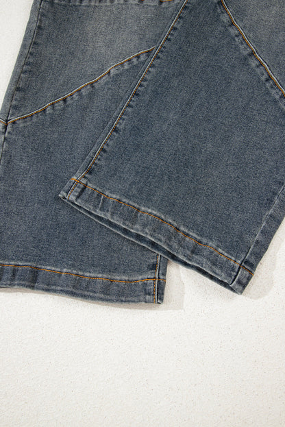 Threaded Pear Alaya Straight High Waist Jeans