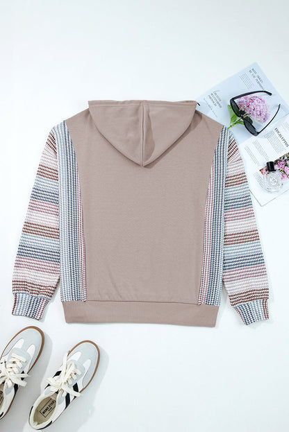 Threaded Pear Anaya Colorblock Patchwork Baggy Hoodie